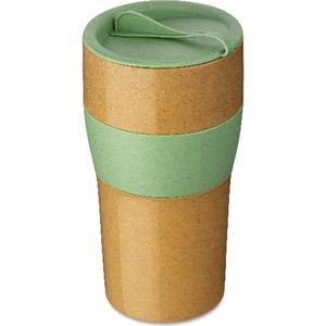 Herbruikbare Koffiebeker met Deksel, 0.7 L, Organic, Blad Groen - Koziol | Aroma To Go XL