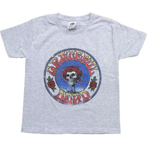 Grateful Dead - Bertha Circle Vintage Wash Kinder T-shirt - Kids tm 10 jaar - Grijs