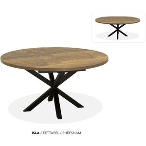 Maxfurn - Ronde uitschuiftafel 140/180 | Zeer krasvast | Kleur: Sheesha