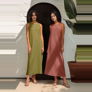 Trendyol Bruin-Beige 2-Pack 100% Katoen Gebreide Voering Ondergoed Jurk Tctaw22Uk0110