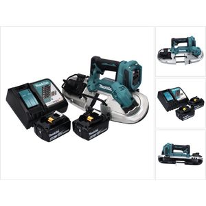 Makita DPB 183 RG accu lintzaag 18 V 66 mm borstelloos + 2x accu 6.0 Ah + lader