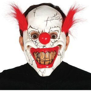 Halloween - Halloween masker horror clown met rood haar