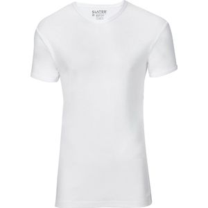 Slater 5600 - Bodyfit T-shirt V-hals korte mouw wit S 100% katoen 1x1 rib