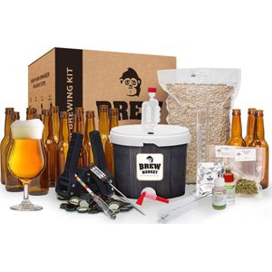 Brew Monkey Premium Tripel - Bierbrouwpakket - Zelf Bier Brouwen Bierpakket - Startpakket - Gadgets Mannen -Cadeau - Cadeau voor Mannen en Vrouwen - Bier - Verjaardag - Cadeau voor man - Verjaardag Cadeau Mannen