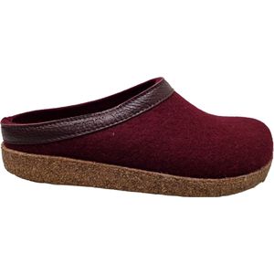 Haflinger Grizzly Torben - Pantoffel Dames - Pantoffel Heren - Bordeaux - Maat 37