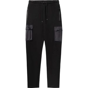 Broek Zwart Q-cargo slim joggings broeken zwart