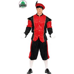 Fiestas Guirca - Pietenpak Piet Precies zwart / rood heren - maat 48-50
