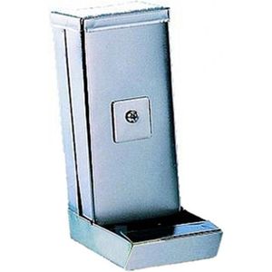 Nobby metalen voedersilo extra stevig grijs 16 cm - 1 st