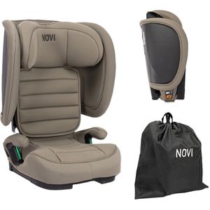 Novi Baby Max I-Size Autostoel - Dark Taupe - Inclusief Draagtas