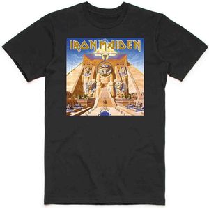 Iron Maiden - Powerslave Album Cover Box Heren T-shirt - L - Zwart