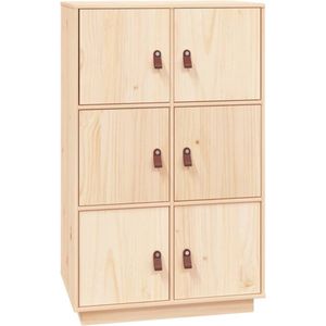 vidaXL - Hoge - kast - 67x40x108,5 - cm - massief - grenenhout