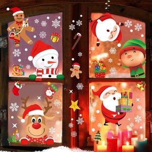 Kerst Venster Klampt 8 Vel Kerst Raamsticker Kerst Raamdecoraties Decals Stickers Home School Kantoor Feestbenodigdheden Dubbel Gedrukt