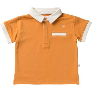 Solid Casual Polo | Poloshirt oranje jongens | Maat 80 t/m 140 | Your Wishes