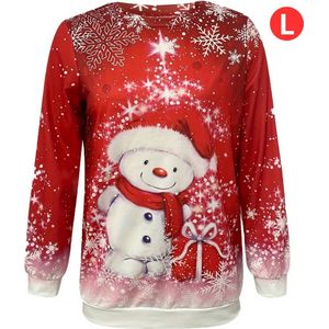 Livano Kersttrui - Dames - Foute Kersttrui - Christmas Sweater - Kerst Sweater - Christmas Jumper - Pyjama - Pullover - Maat L