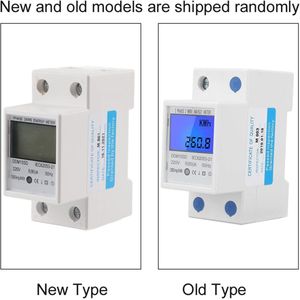 LCD Digital Display Single Phase with Backlight 5-80A DDM15SD Electronic Energy KWh Meter
