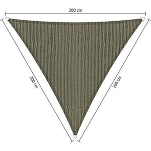Shadow Comfort® Gelijkzijdige driehoek schaduwdoek - UV Bestendig - Zonnedoek - 200 x200 x 200 CM - Desert Storm