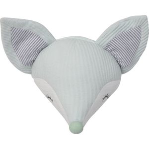 Tiamo Wanddecoratie Foxy Fox 40 Cm Mintgroen-grijs