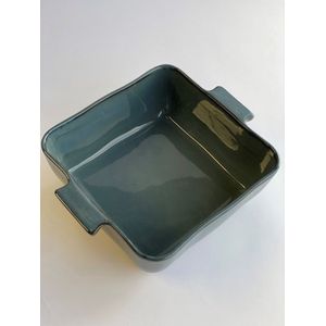 Gresnovo - ovenschaal - vierkant - 20x20cm - grijsblauw - Portugal - Ovenschalen - inhoud 1,5 liter