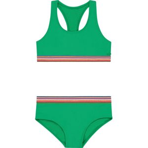 Shiwi Bikini set CHARLIE RACERBACK SET - HIPSTER - tropic green - 134/140