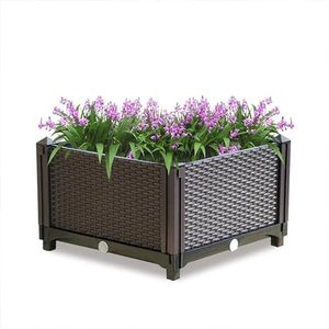 Vixson - Kweekbak - Plantenbak - Bloembak - Kweekpot - Kweekbakken - 40 x 40 x 22 cm - BOTANITKO