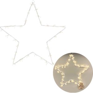 Cheqo® Lichtgevende Kerstster - Lichtslang - Kerstverlichting - Kerstfiguur - Slangverlichting - 120LED - 40cm