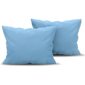 Kussensloop 50x80 Blauw Microvezel OEKO TEX door Dreamzie - 100% Polyester - Kussenslopen Comfortabele Hypoallergene