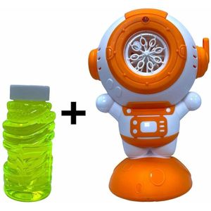 Bubble Astronaut speelgoed - bellenblaas machine - schiet bellen - incl. zeep en batterijen