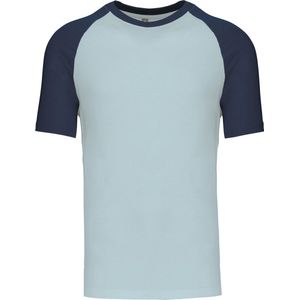 Kariban Baseball - Tweekleurig t-shirt K330 - Ice Blue / Denim - M