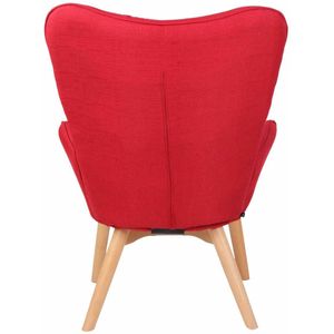 Clp Durham Lounger - Stof - Rood