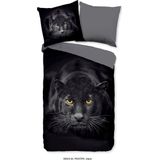 Pure Dekbedovertrek ""zwarte panter"" - Zwart - (200x200/220 cm) - Microfiber