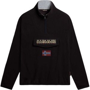 Napapijri T-burgee Halve Rits Sweatshirt Zwart XL Man