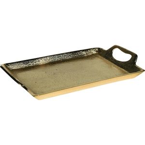 Mars&More dienblad rechthoek aluminium champagne goud 35cm