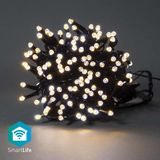 Nedis SmartLife-kerstverlichting - Koord - Wi-Fi - Warm Wit - 100 LED's - 10.0 m - Android / IOS