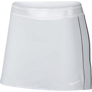 Nike Court Dry Skirt Str Sportrok Dames - White/Black/Black/(Black) - Maat XL
