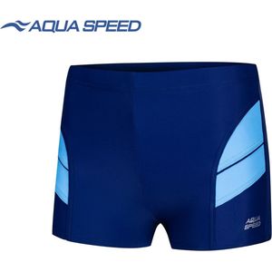 Aqua Speed Andy - Jongens Zwemboxer/ Zwembroek - Marineblauw/Blauw 146