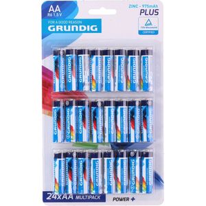 Grundig AA batterijen 1.5 V - R06 - 96x stuks - voordeelpak - batterijen penlites