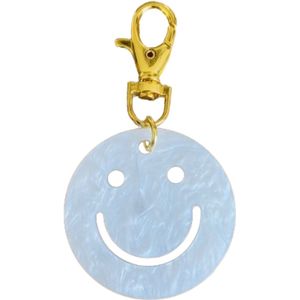 Smiley sleutelhanger - vrolijke sleutelhanger - grote sleutelhanger - smileyface sleutel hanger