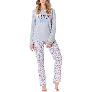 Merry Style Dames Pyjama - Lange mouwen - Lange broek - Katoen - MS-MS10-169-PJ - Gemêleerde Strik - S