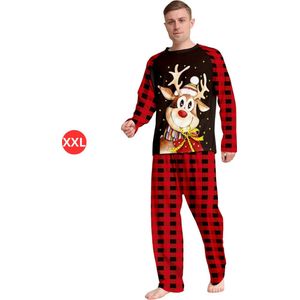 Kerst Pyjama - Heren - Kerstpyjama - Mannen - Volwassenen - Set - Broek - Shirt - Christmas - Maat XXL