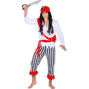 dressforfun - herenkostuum piraat kapitein eenogige Hendrik S - verkleedkleding kostuum halloween verkleden feestkleding carnavalskleding carnaval feestkledij partykleding - 300701