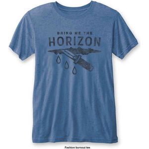 Bring Me The Horizon Heren Tshirt -S- Wound Blauw