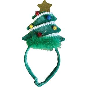 Happy Pet Diadeem kerstboom met slinger S/M