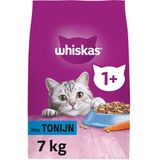 Whiskas 1+ Kattenbrokken - Tonijn - zak 1 x 7 kg