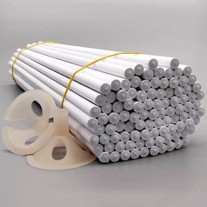 100 x sterk ballonstok biologisch afbreekbare 30 cm wit – Sticks v2.0 / afbreekbaar ballonstok voor ballonnen / Ballonstokken