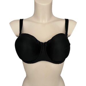 PrimaDonna Satin Strapless Bh 0161331 Zwart - maat EU 80C / FR 95C