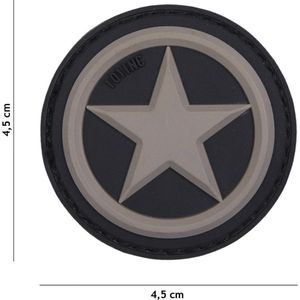 101 Inc Embleem 3D Pvc Usa Star Grijs 18064