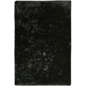 Tapijtenloods Twist Velvet Hoogpolig Vloerkleed Zwart- 120x170 CM