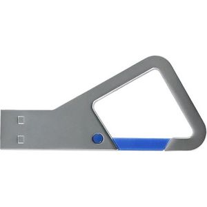 128GB 3.0 Sleutelhanger metaal usb stick blauw