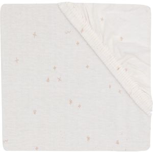 Jollein Twinkling Hoeslaken Ledikant - Jersey - 60 x 120 cm - Wild Rose