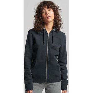 Superdry Vintage Logo Embroidered Sweatshirt Met Rits Blauw Vrouw